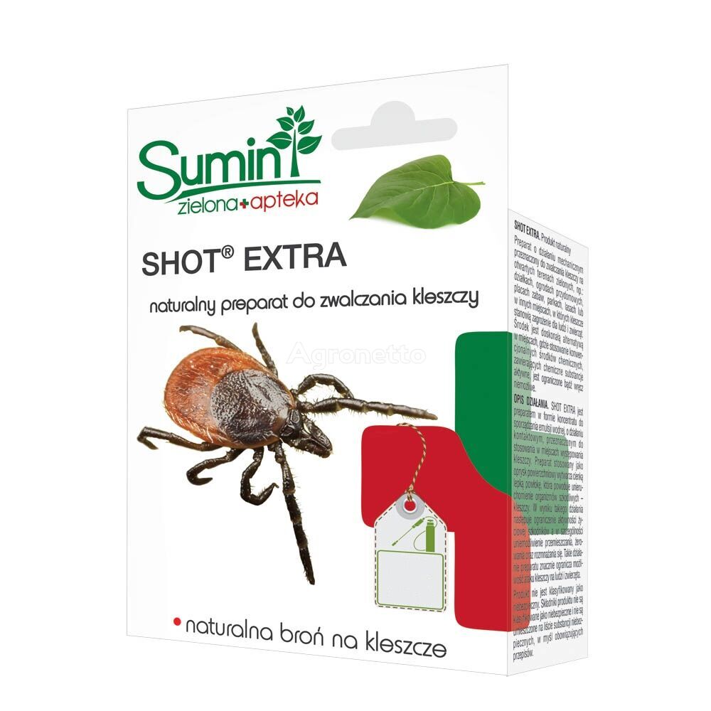 nov insekticid Sumin Shot Extra 50ml Preparat Do Zwalczania Kleszczy
