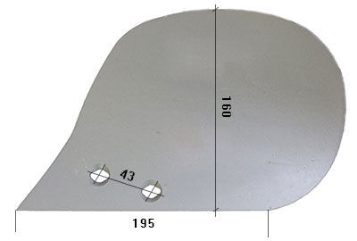 Odkładnia przedpłużka L  HARDOX450 VD141/L za plug Krone